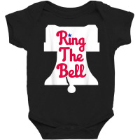 Vintage Philly Ring The Bell Philadelphia Baseball Christmas T Shirt Baby Bodysuit | Artistshot