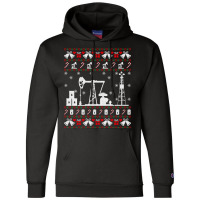 Merry Fracking Christmas Oilfield Oil Ugly Christmas Sweater Long Slee Champion Hoodie | Artistshot