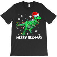 Merry Rexmas Funny Santa Dinosaur Christmas Pajamas Family Premium T S T-shirt | Artistshot