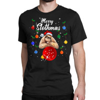 Merry Slothmas Christmas Pajama Cute Sloth Team Trending T Shirt Classic T-shirt | Artistshot