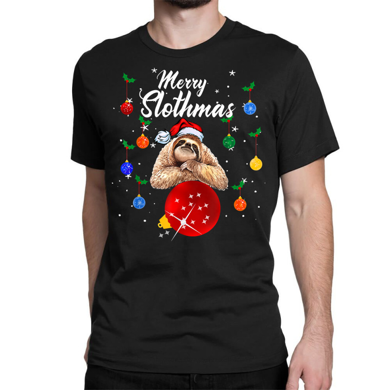 Merry Slothmas Christmas Pajama Cute Sloth Team Trending T Shirt Classic T-shirt | Artistshot