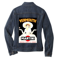 Martini Vermouth Martini Vermouth Martini Vermouth Ladies Denim Jacket | Artistshot