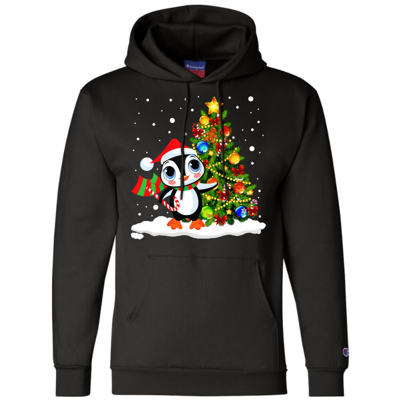 Noel Merry Christmas Lovely Penguin Pullover Hoodie Champion Hoodie | Artistshot