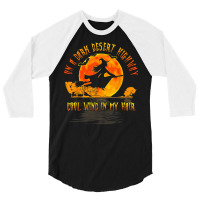 On The Dark Desert Highway Witch Riding Broom Night Hippies T Shirt 3/4 Sleeve Shirt | Artistshot