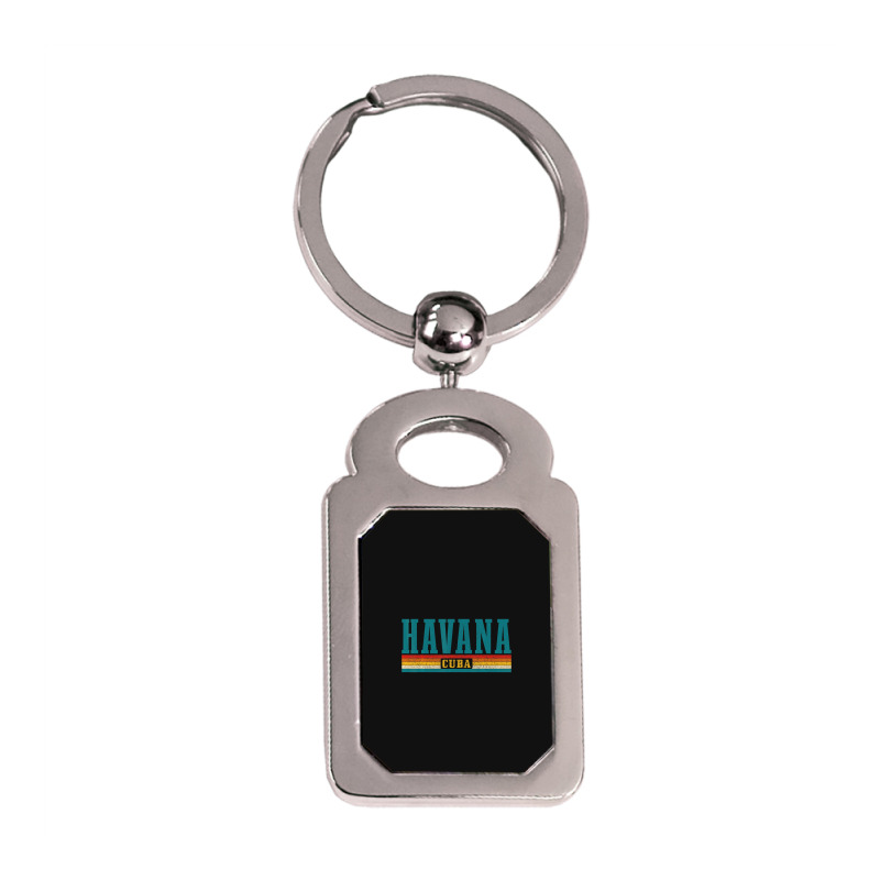 Gtmo Iguana  Guantanamo Bay Cuba Silver Rectangle Keychain | Artistshot