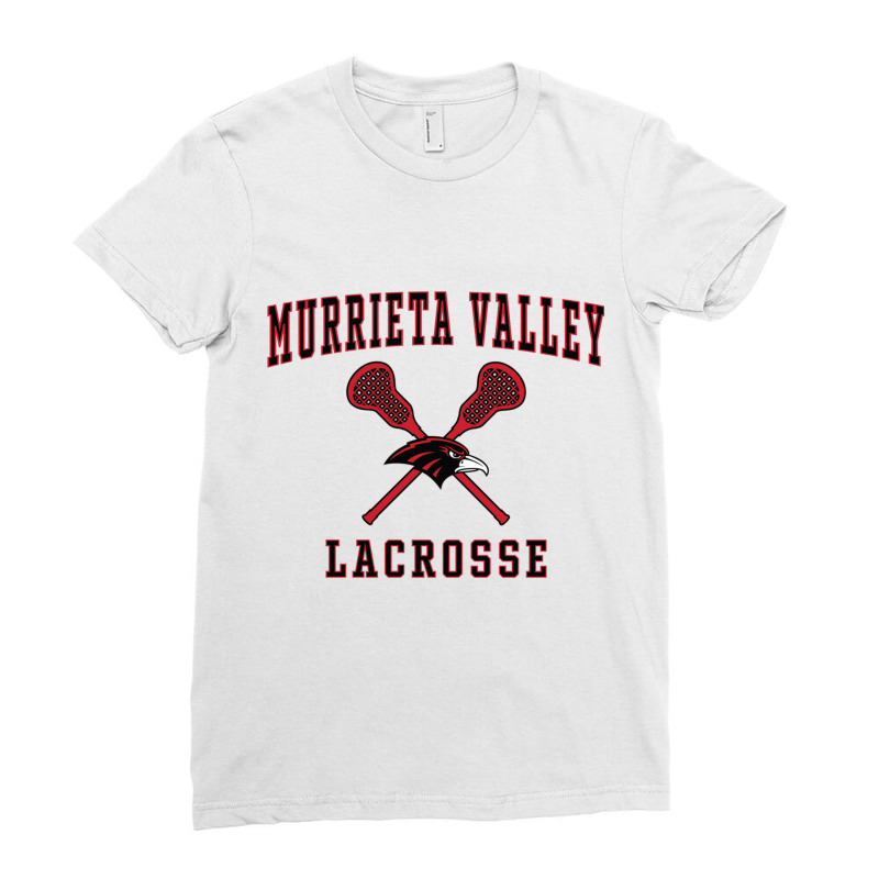 Murrieta Valley High School Nighthawks Lacrosse Pullover Hoodie Ladies Fitted T-Shirt by cm-arts | Artistshot