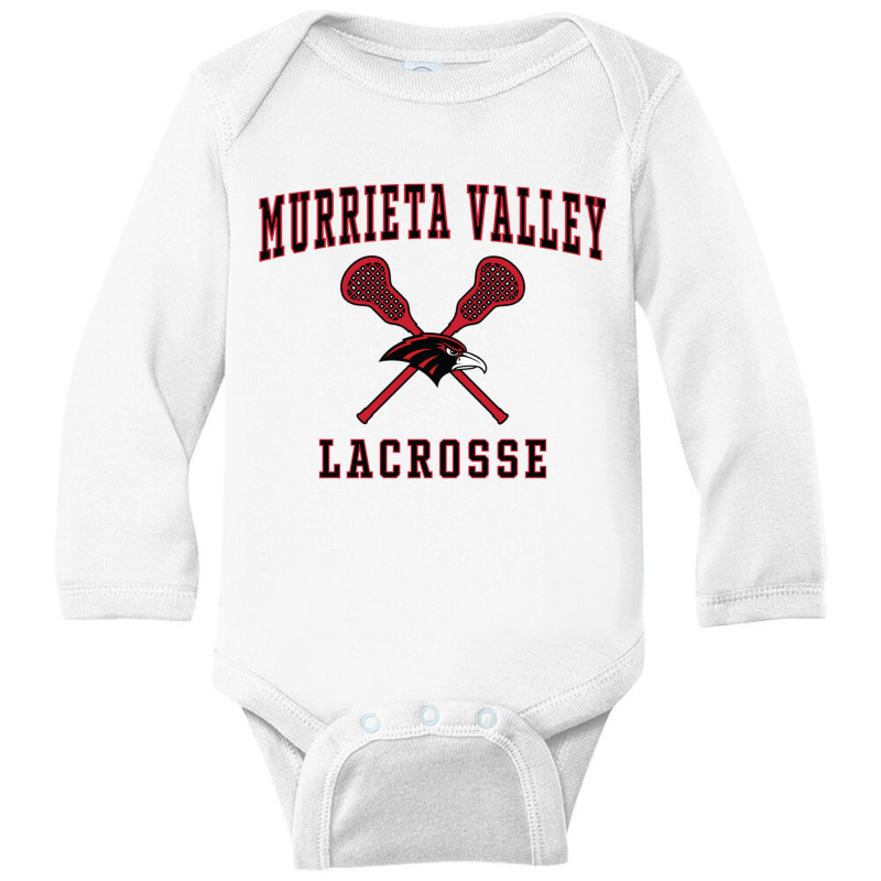 Murrieta Valley High School Nighthawks Lacrosse Pullover Hoodie Long Sleeve Baby Bodysuit by cm-arts | Artistshot