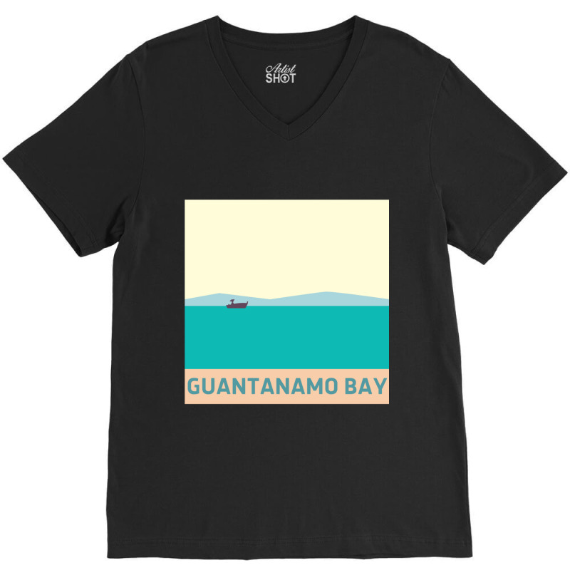 Guantanamo Bay V-neck Tee | Artistshot