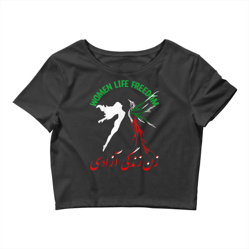 Women Life Freedom Iran Feminist Vintage Jin Jiyan Azadi T Shirt Crop Top by cm-arts | Artistshot