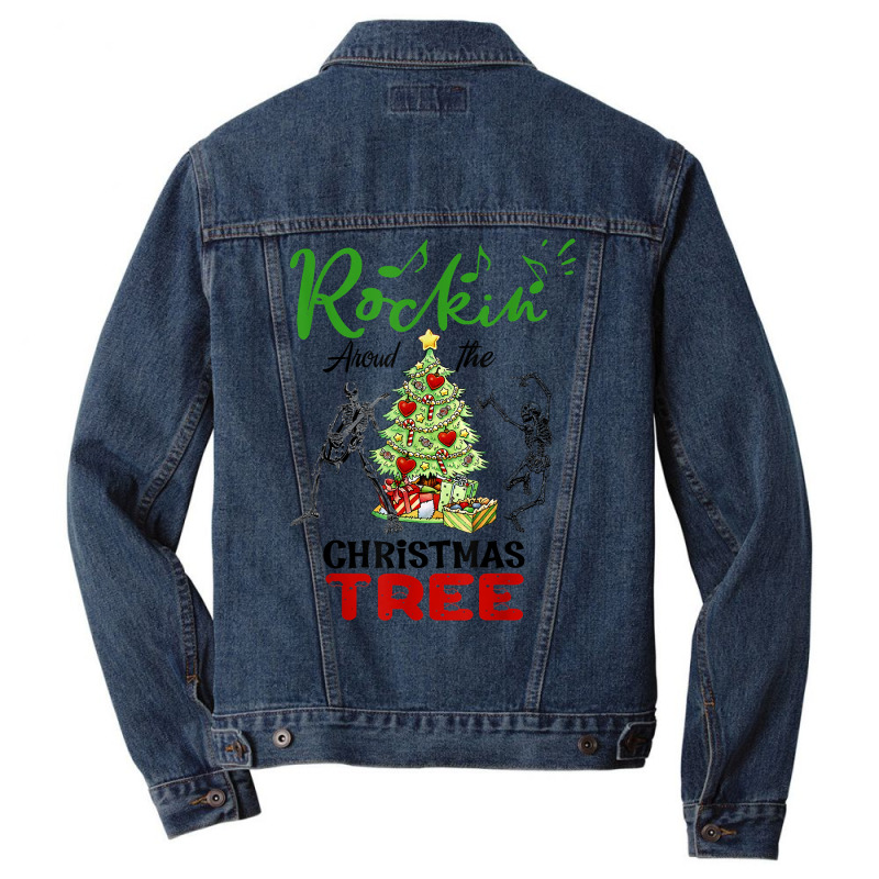 Rockin' Around The Christmas Tree, Very Merry Xmas T Shirt Men Denim Jacket | Artistshot