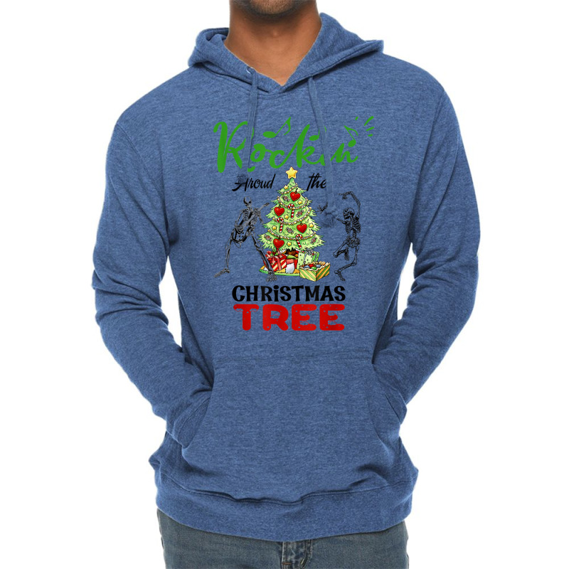 Rockin' Around The Christmas Tree, Very Merry Xmas T Shirt Lightweight Hoodie | Artistshot