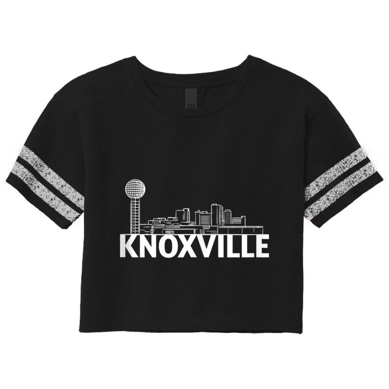 Knoxville Tennessee Usa City Skyline Silhouette Outline Tank Top Scorecard Crop Tee by cm-arts | Artistshot