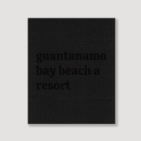 Guantanamo Bay Beach Resort Portrait Canvas Print | Artistshot