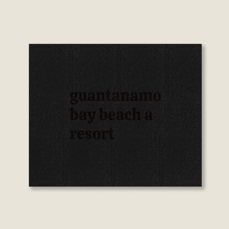 Guantanamo Bay Beach Resort Landscape Canvas Print | Artistshot