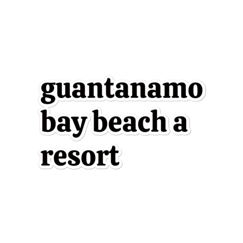 Guantanamo Bay Beach Resort Sticker | Artistshot