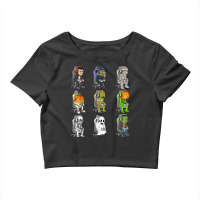 Gamer Halloween Skeleton Vampire Gaming Mummy Boys Kids Teen T Shirt Crop Top | Artistshot