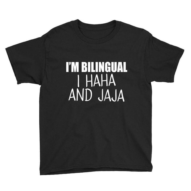 Im Bilingual I Haha And Jaja Funny Raglan Baseball Tee Youth Tee by cm-arts | Artistshot