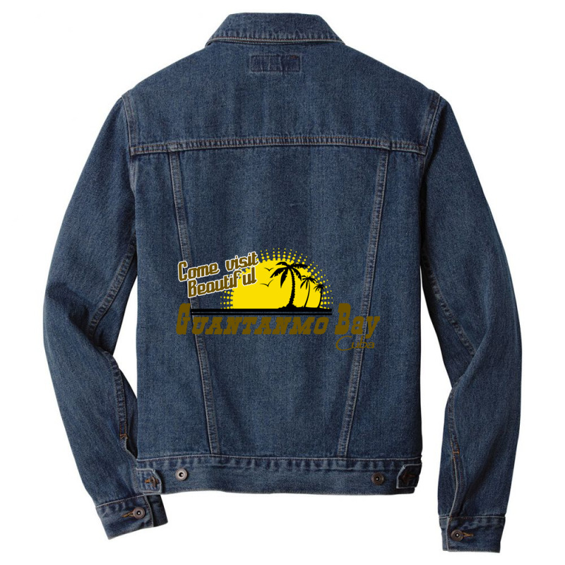 Cbesuchen Sie Schnen Guantanamo Bucht Kuba Lustiger Geeknerd Men Denim Jacket | Artistshot