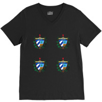 Coat Of Arms Of Cuba Multi V-neck Tee | Artistshot