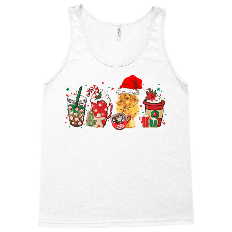 Sweets Winter Cozy Latte Christmas Coffee And Poodle Lover Sweatshirt Tank Top | Artistshot