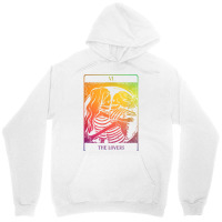 The Lovers Tarot Card Rainbow Occult Goth Lesbian Skeleton T Shirt Unisex Hoodie | Artistshot