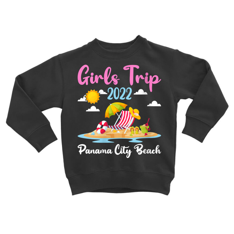 Womens Summer Vacation Girls Trip 2022 Florida Panama City Beach V Nec Toddler Sweatshirt by cm-arts | Artistshot