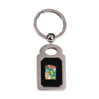 Nur In Gitmo Silver Rectangle Keychain | Artistshot