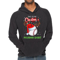 This Is My Christmas Pajama Shirt Baseball Gift Lover T Shirt Vintage Hoodie | Artistshot