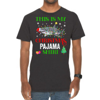 This Is My Fishing Christmas Pajama Merry Fishmas Fisherman T Shirt Vintage T-shirt | Artistshot