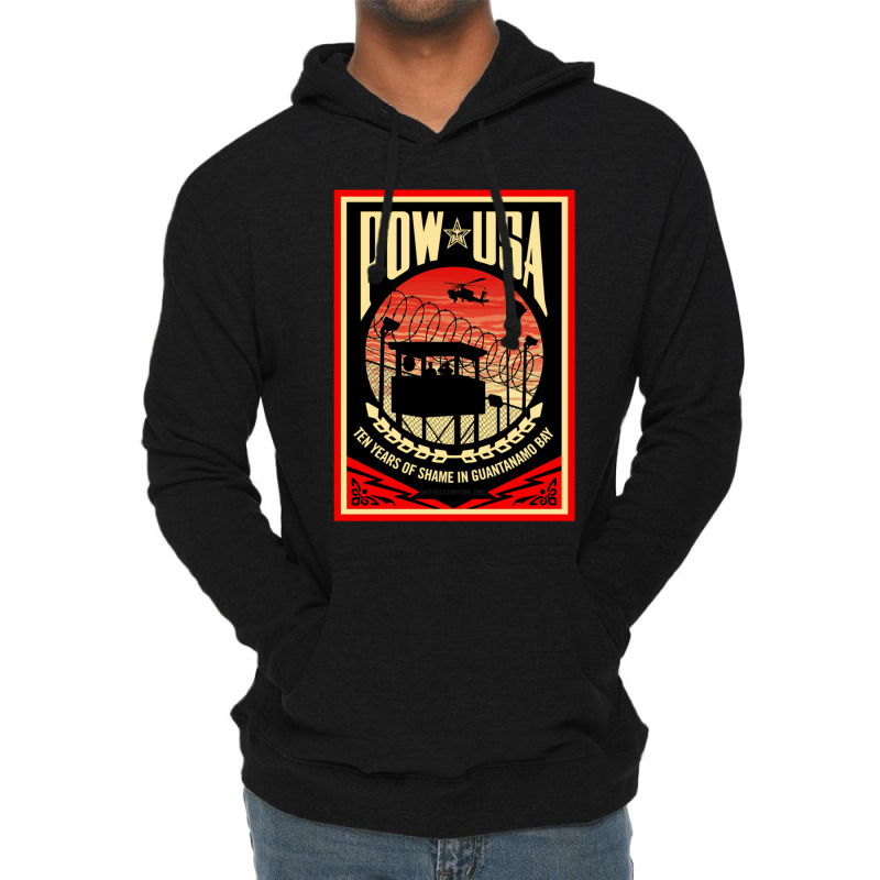 Pow Usa Guantanamo Bay Lightweight Hoodie | Artistshot