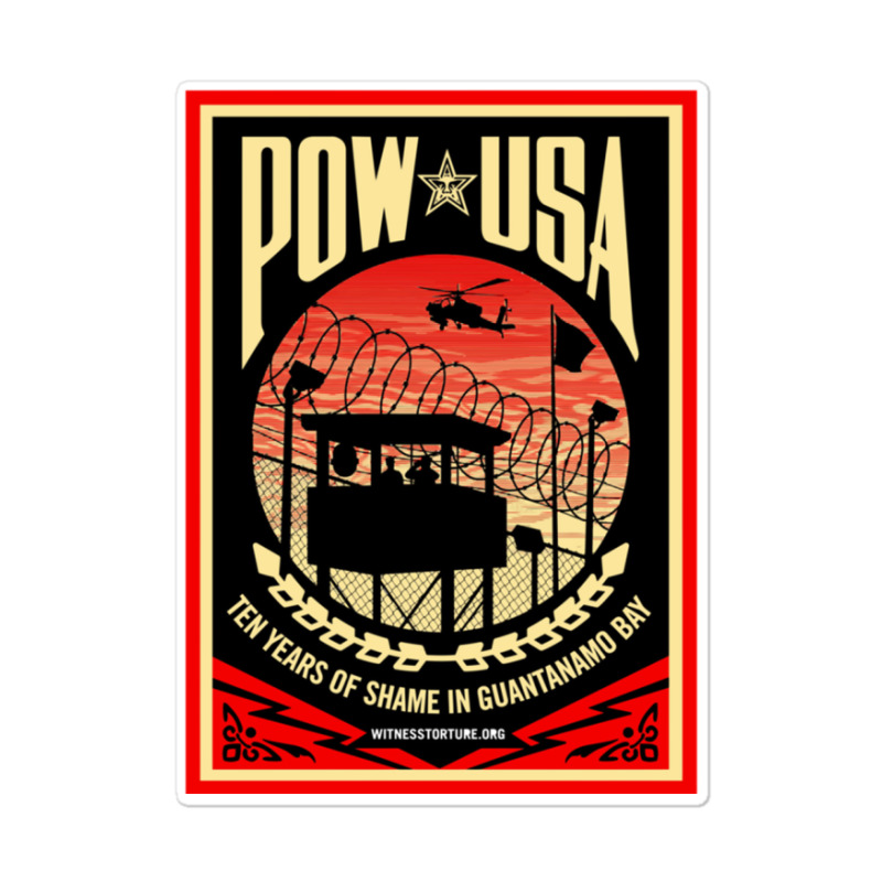 Pow Usa Guantanamo Bay Sticker | Artistshot