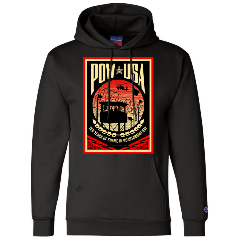 Pow Usa Guantanamo Bay Champion Hoodie | Artistshot