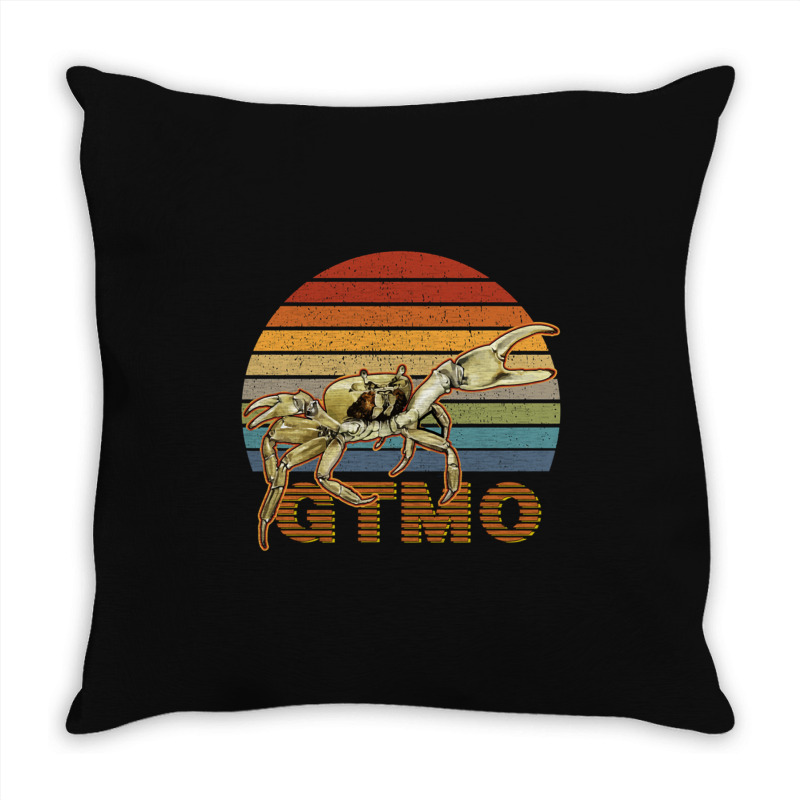 Retro Gtmo Landkrabbe  Nas Guantanamo Bay Cuba Throw Pillow | Artistshot