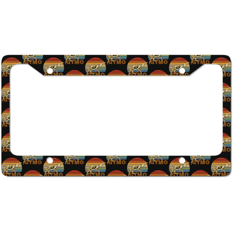 Retro Gtmo Landkrabbe  Nas Guantanamo Bay Cuba License Plate Frame | Artistshot