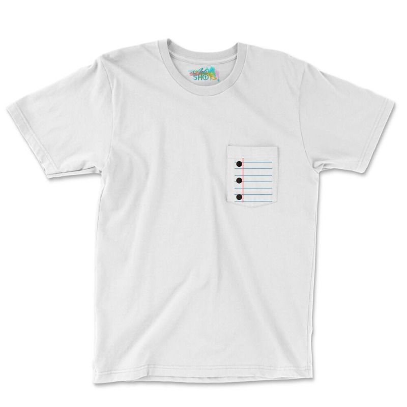 Three Hole Punch College Ruled Paper Costume T Shirt Pocket T-shirt | Artistshot