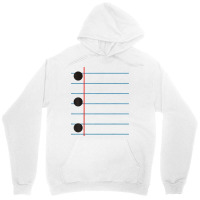 Three Hole Punch College Ruled Paper Costume T Shirt Unisex Hoodie | Artistshot