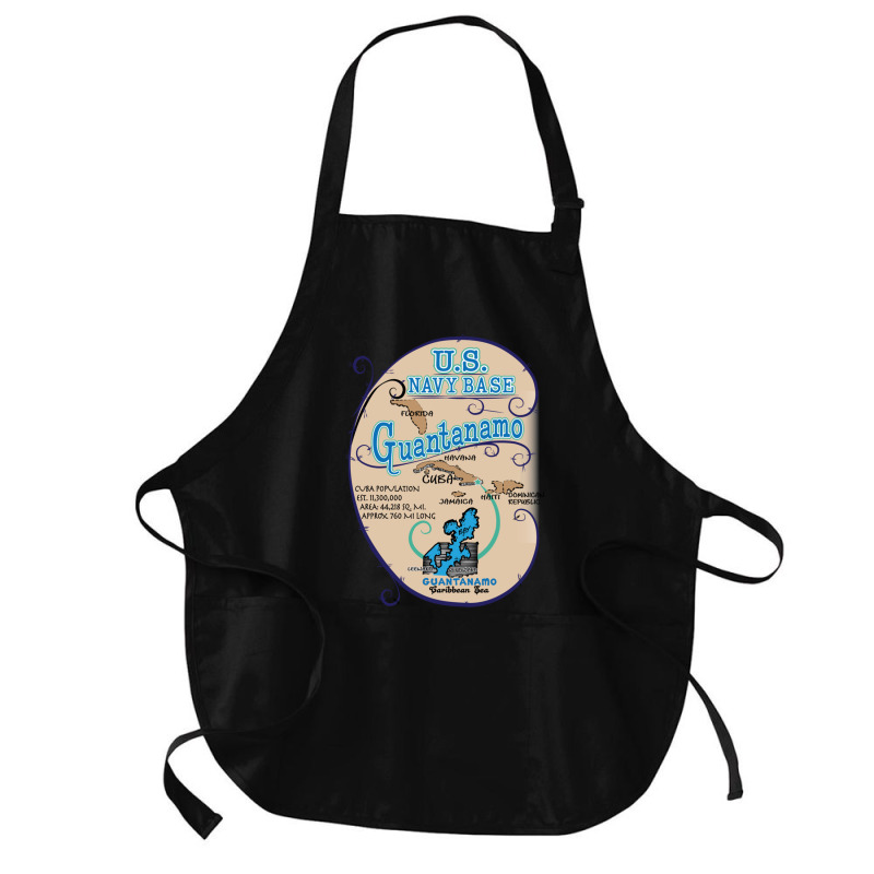 Us Navy Base Guantanamo Medium-length Apron | Artistshot