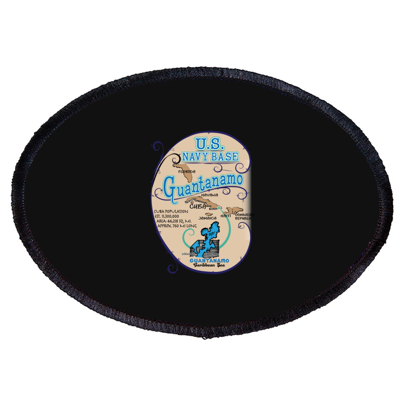 Us Navy Base Guantanamo Oval Patch | Artistshot