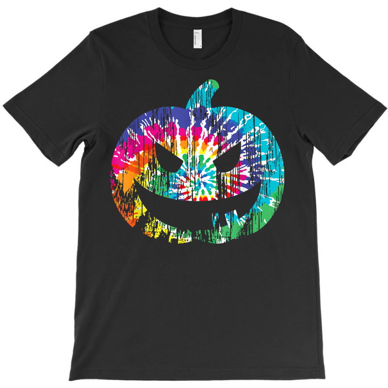 Tie Dye Halloween Jack O Lantern Spooky Pumpkin T Shirt T-shirt | Artistshot