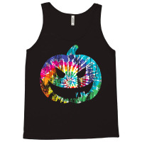 Tie Dye Halloween Jack O Lantern Spooky Pumpkin T Shirt Tank Top | Artistshot