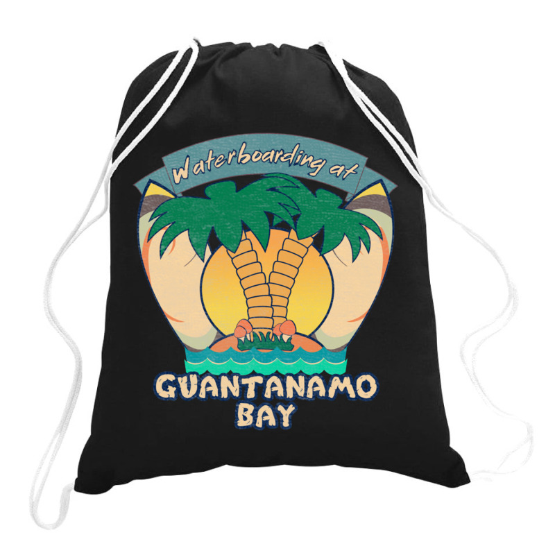 Waterboarding At Guantanamo Bay Drawstring Bags | Artistshot