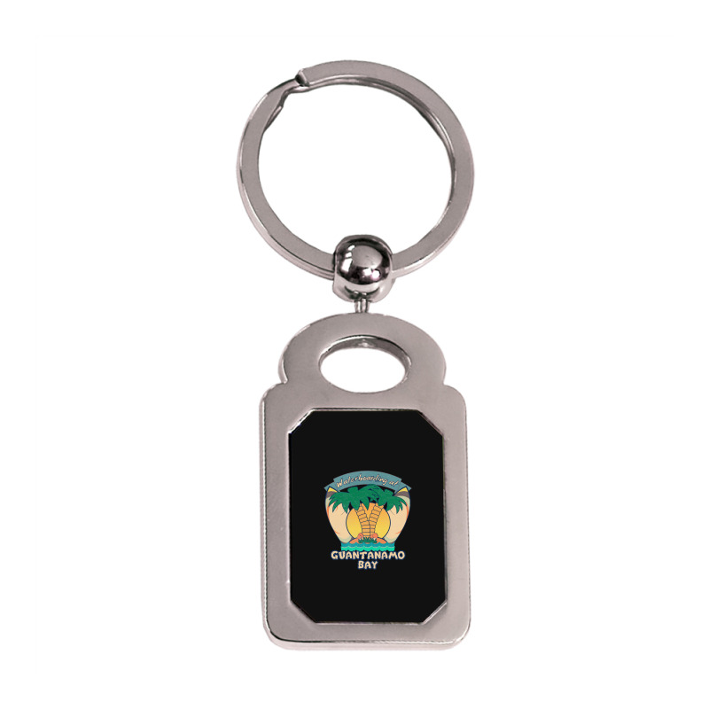 Waterboarding At Guantanamo Bay Silver Rectangle Keychain | Artistshot