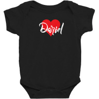 I Love Dariel First Name Tshirt I Heart Named Baby Bodysuit | Artistshot