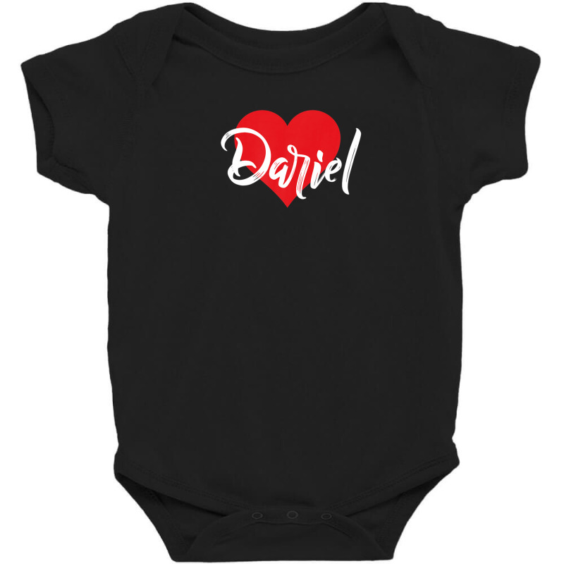 I Love Dariel First Name Tshirt I Heart Named Baby Bodysuit by fraynemarcial00 | Artistshot