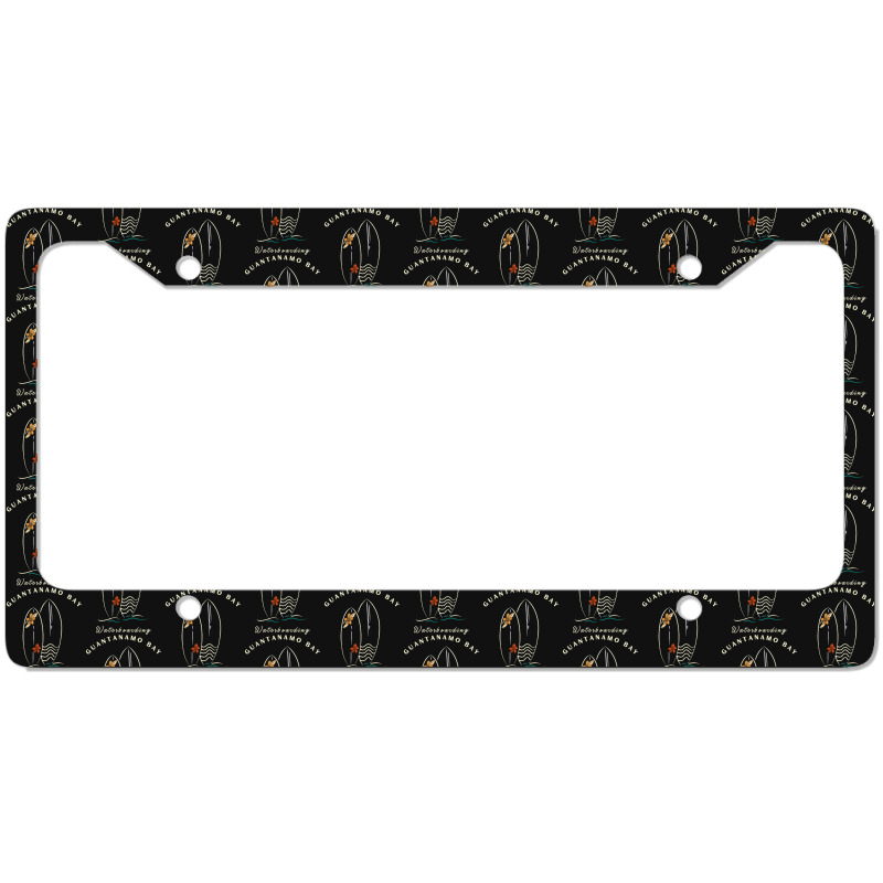 Waterboarding In Guantanamo Bay License Plate Frame | Artistshot