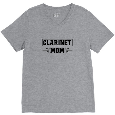 Clarinet Mom V-neck Tee Designed By Funny22