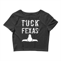 Horns Down Tuck Fexas Crop Top | Artistshot