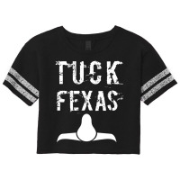 Horns Down Tuck Fexas Scorecard Crop Tee | Artistshot