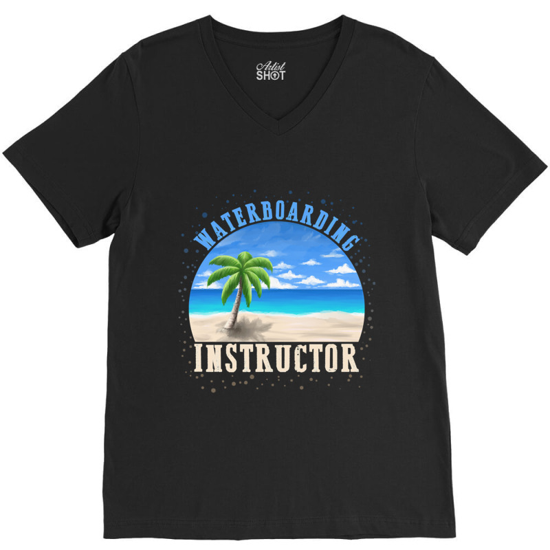 Waterboarding Instructor Guantanamo Bay Folter Lustiges Vintage Kuba H V-neck Tee | Artistshot