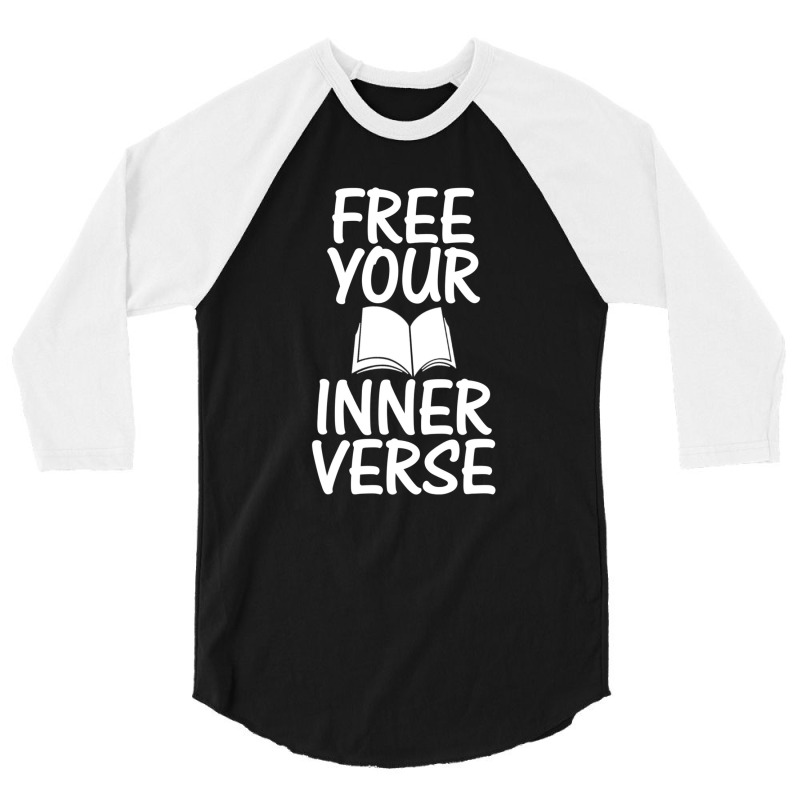 Literature Poem Lover Poetic Poetry Free Your Inner Verse 3/4 Sleeve Shirt | Artistshot